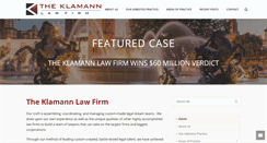 Desktop Screenshot of klamannlaw.com