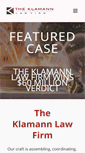 Mobile Screenshot of klamannlaw.com
