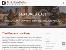Tablet Screenshot of klamannlaw.com